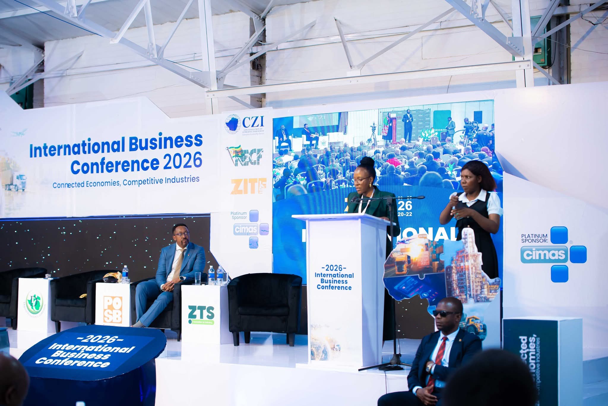 International Business Conference 2026 stage with Connected Economies theme