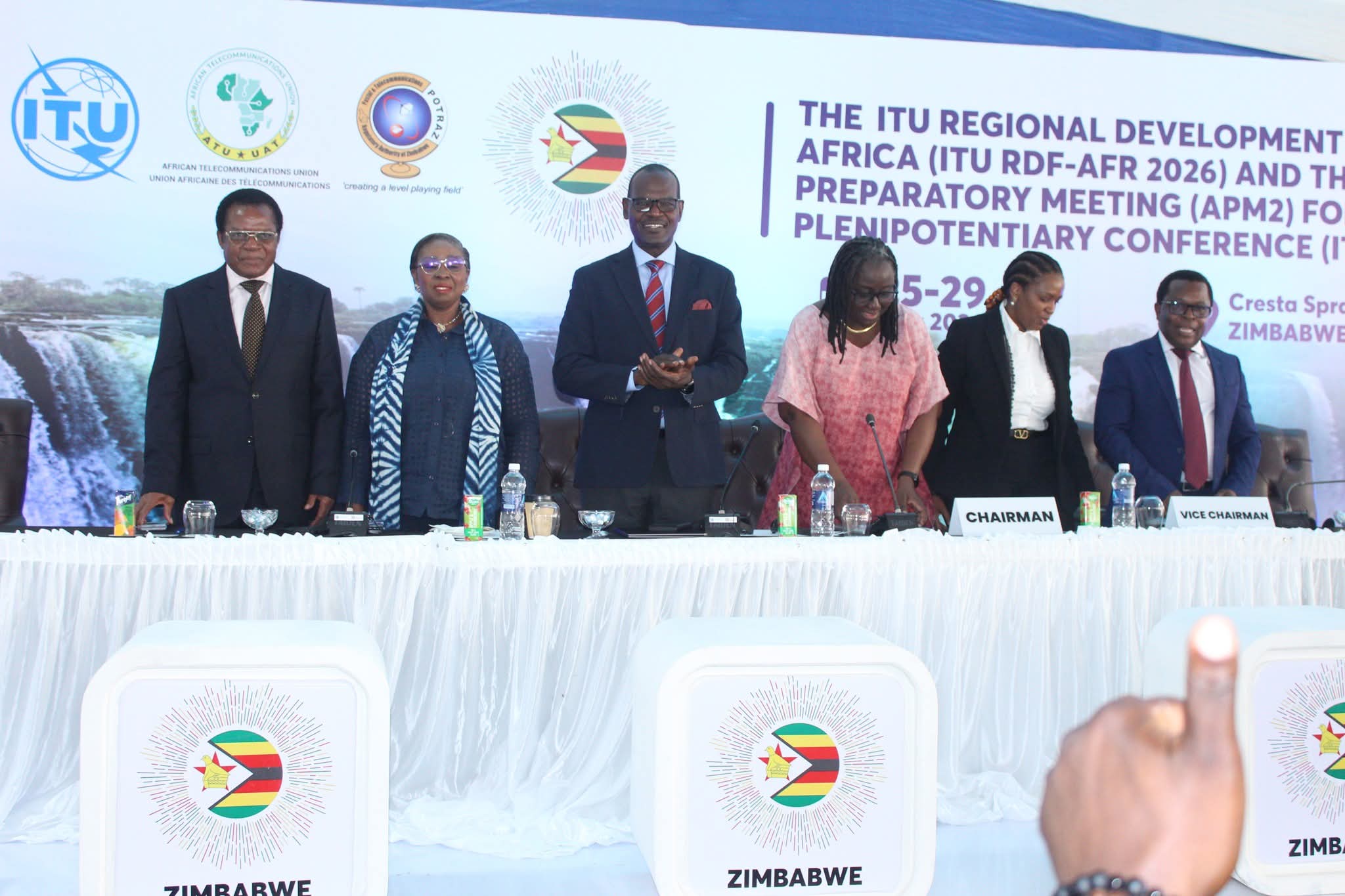 Official panel at ITU Regional Development Forum for Africa in Zimbabwe